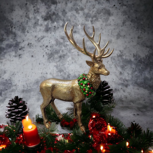 Standing Gold Raindeer Table