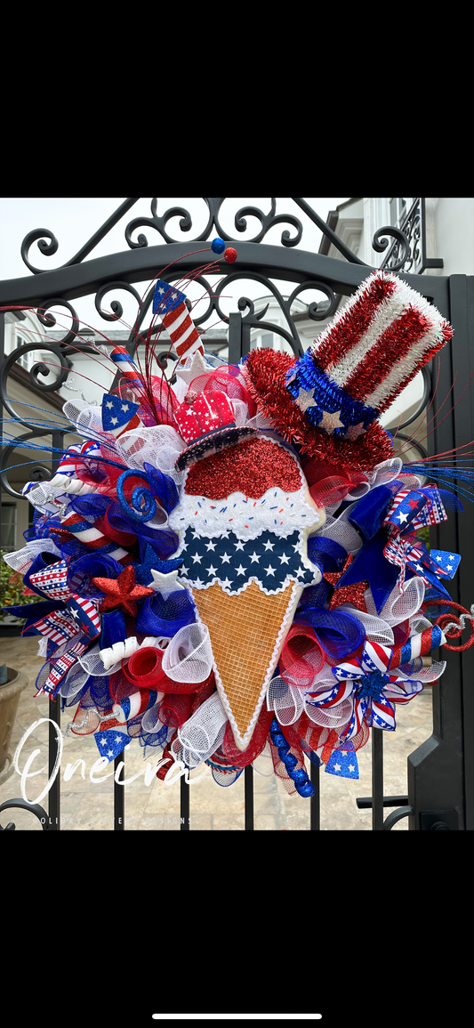 Fourth of July Wreath