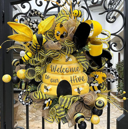 Welcome To Our Hive Wreath