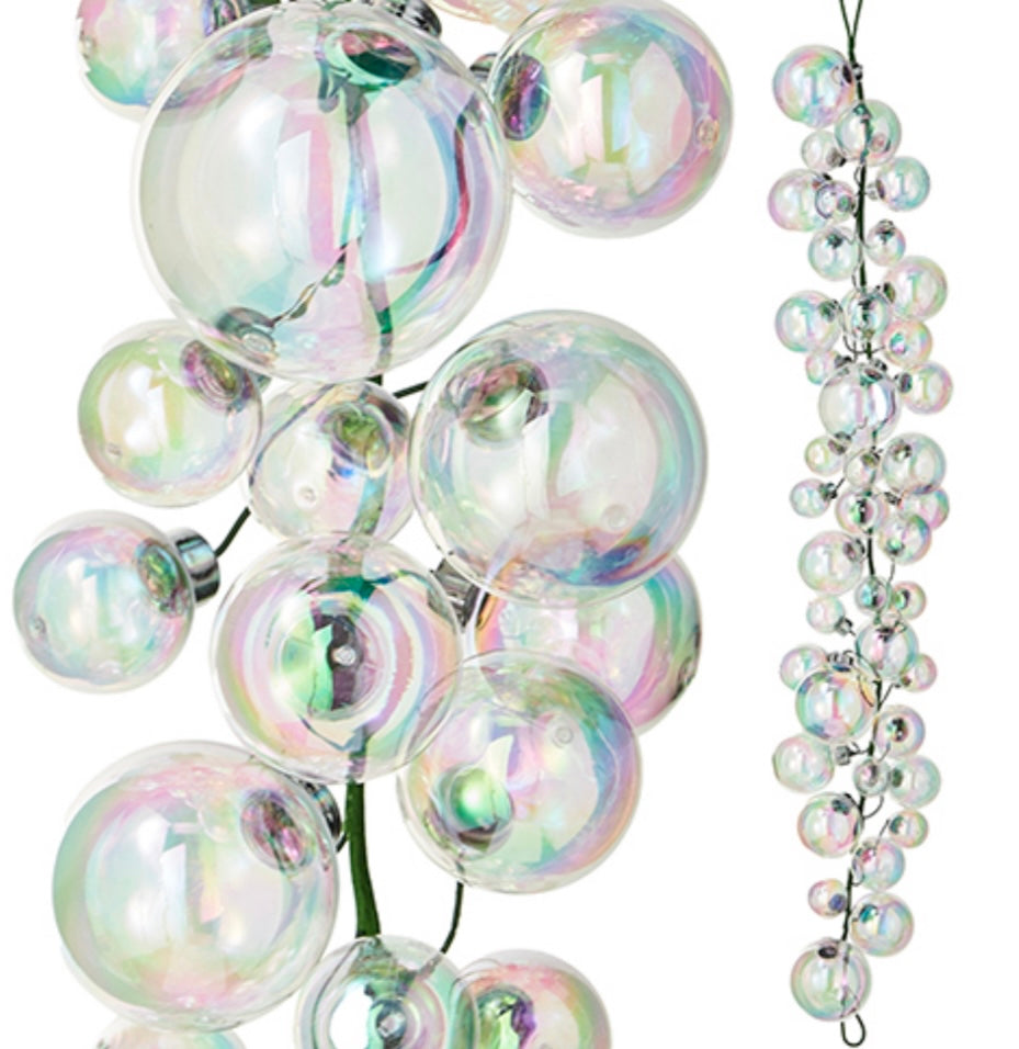 4' IRIDESCENT BALL GARLAND