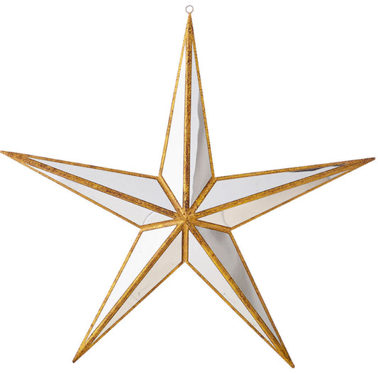 15" MIRRORED STAR ORNAMENT