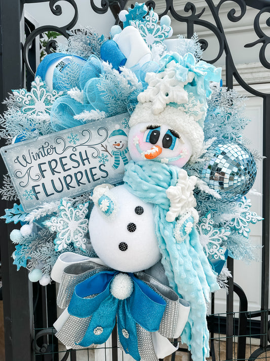 Snowman Wreath