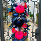 Hot Pink Fall Swag Wreath