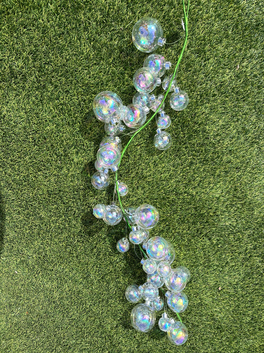 4' IRIDESCENT BALL GARLAND