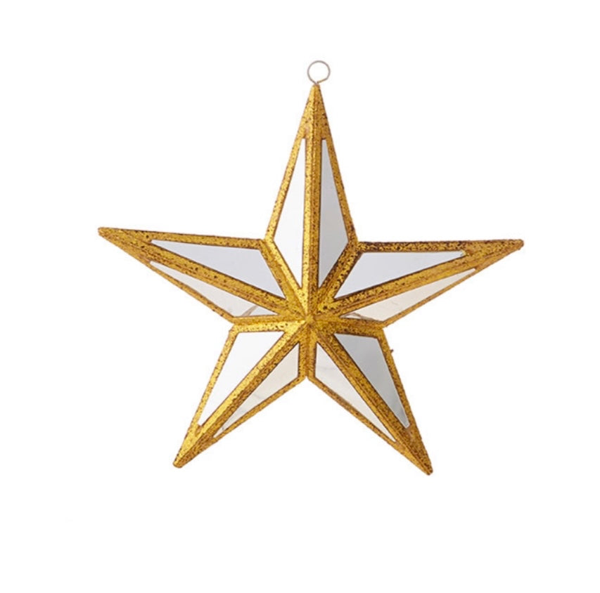 6” MIRRORED STAR ORNAMENT